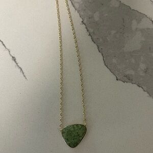 Kendra Scott “green stone” Necklace & matching bracelet
